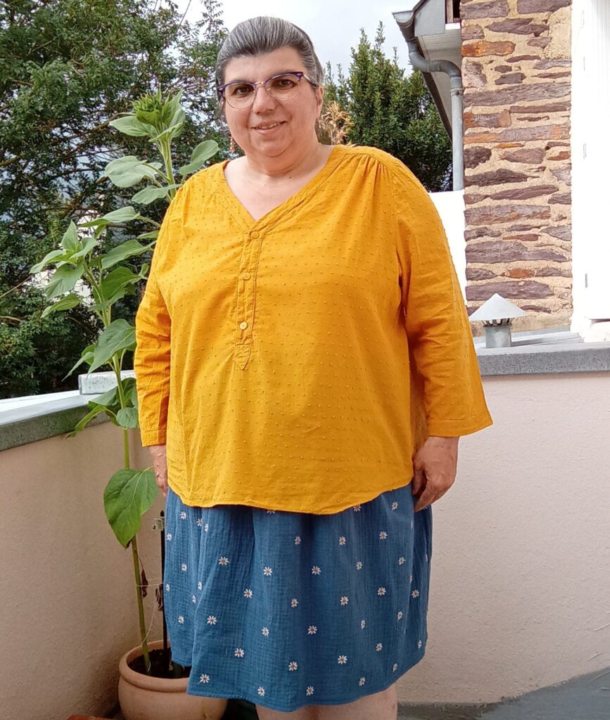 La blouse en plumetis